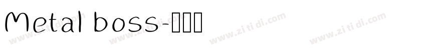 Metal boss字体转换
